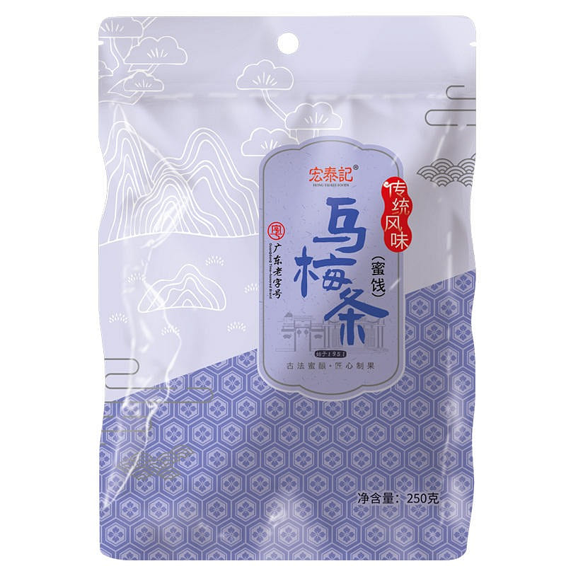 Hongtai Ji non-core dark plum bar net red snacks 250 g