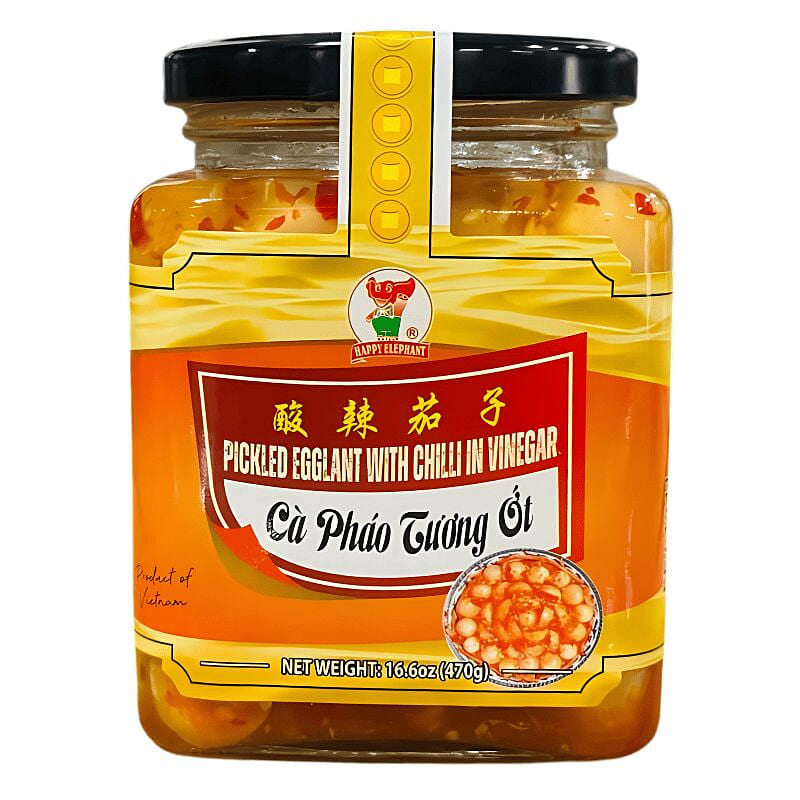 Happy Elephant Pickled Egglant With Chilli 16.6oz 1 個
