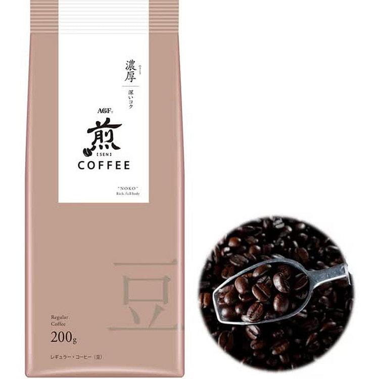 AGF Sen Regular Coffee Beans Rich Flavor 200g 1 each