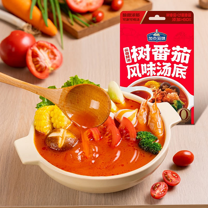 Add flavor Yunnan fresh thick tree tomato flavor soup 150 g