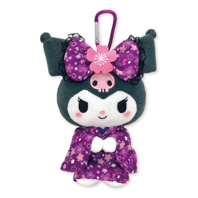 Sanrio Cherry Blossom Pendant & Storage Bag Kuromi 1 each