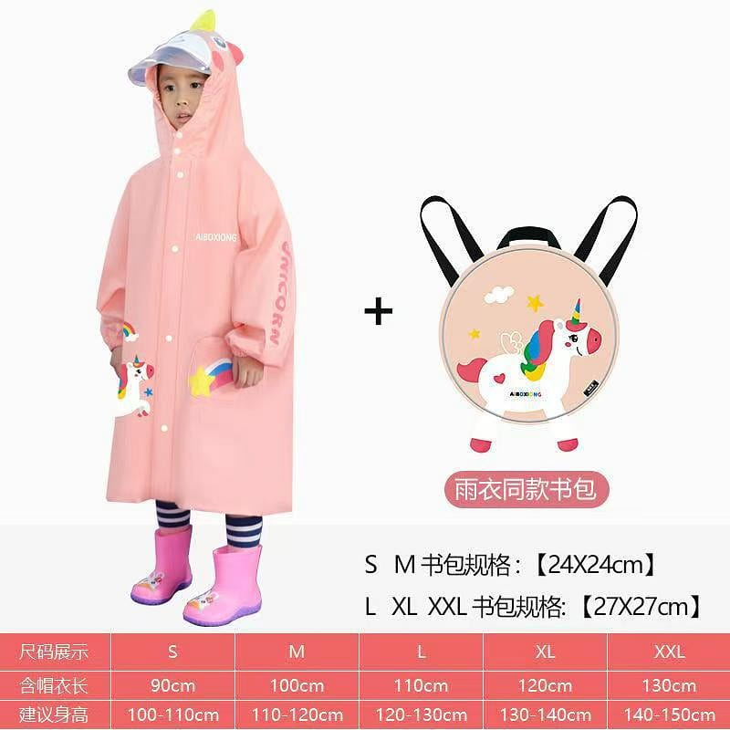 Children’s Raincoat SizeM Pink 1 count