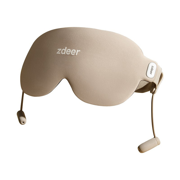 左点 眼部按摩仪 护眼智能眼罩缓解疲劳 驼色 1 个