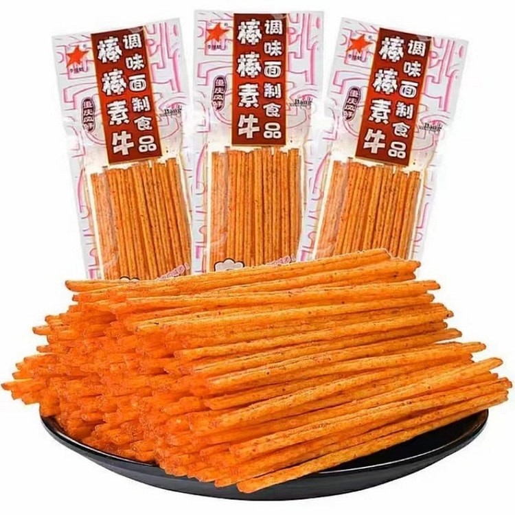 Bang Bangniu Spicy Strips - Extra Spicy Glutinous 18 g*10 pack