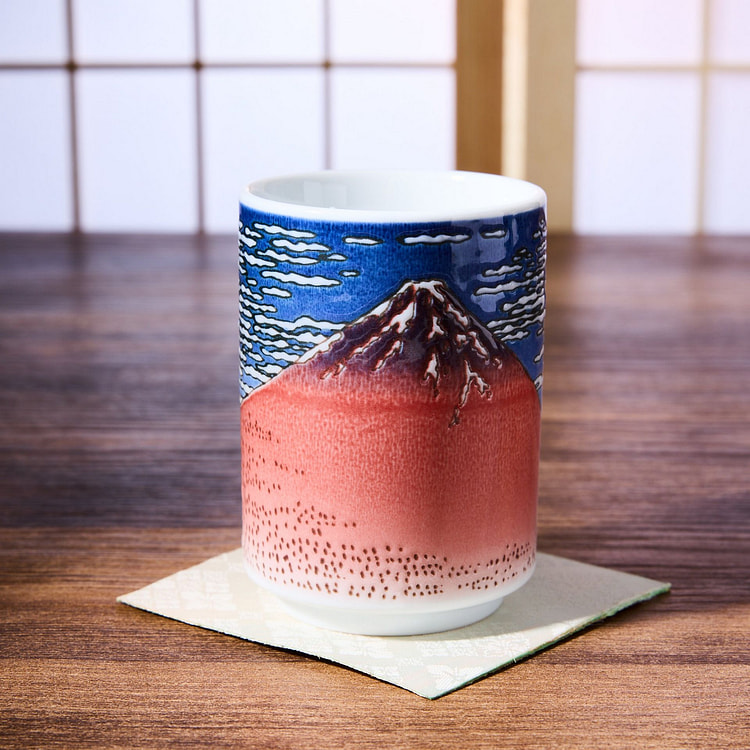 Red Fuji Yunomi Teacup