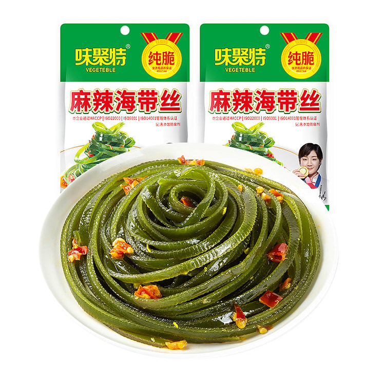 味聚特 海带丝味聚特海带丝即食海带 60g*2袋装