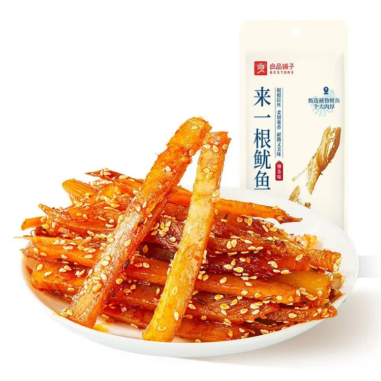 良品铺子来一根鱿鱼辣条味鱿鱼条解馋零食30g 30 克