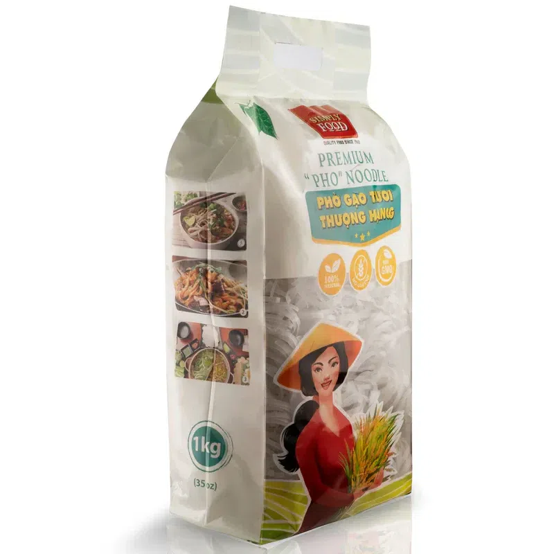 Premium Pho Style Rice Noodle 1kg 1 pack