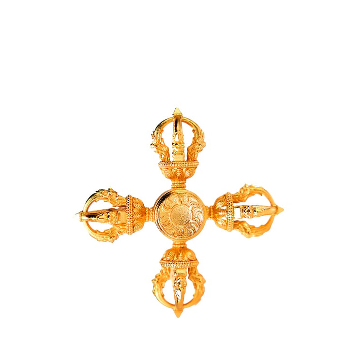 Five-pronged Vajra Handheld Ornament *1 1 case