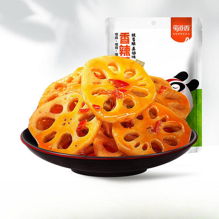 蜀道香麻辣藕片解馋零食香辣素食120g*1袋