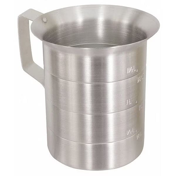 Measuring Cup, Aluminum, 1 qt. Liquid 2 lb