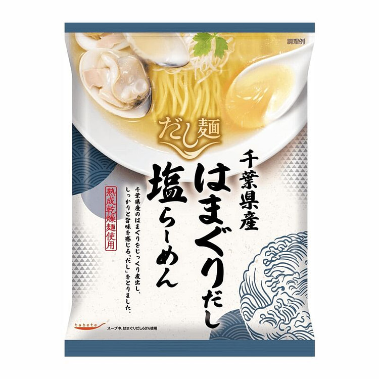 TABETE 千葉縣大蛤蜊塩味湯拉麵 108G 1 份