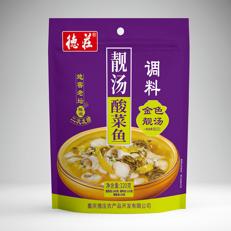 德庄靓汤酸菜鱼调料320g