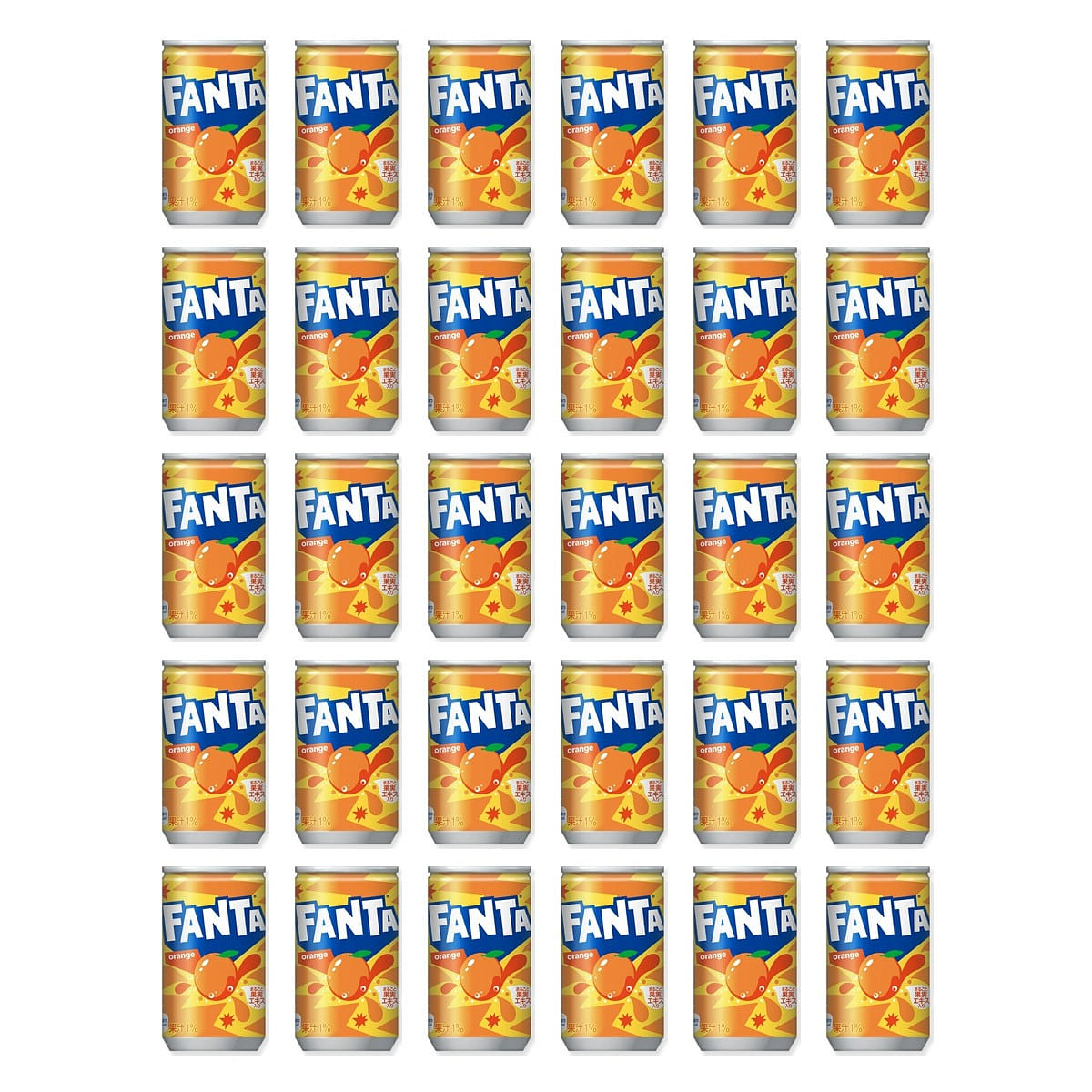 Coca-Cola FANTA Orange Flavor 30 cans 4800 ml
