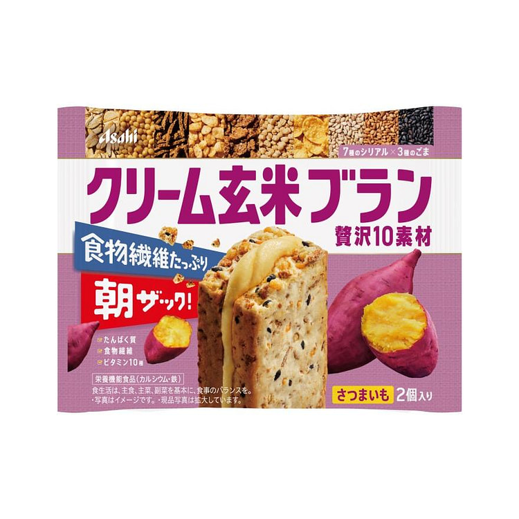 朝日 玄米夹心饼干 红薯味 2枚 1 份
