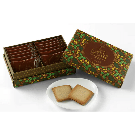 【Japan DirectMail】Saqu LANGUE DE CHAT Gianduja 12 pieces 1 box