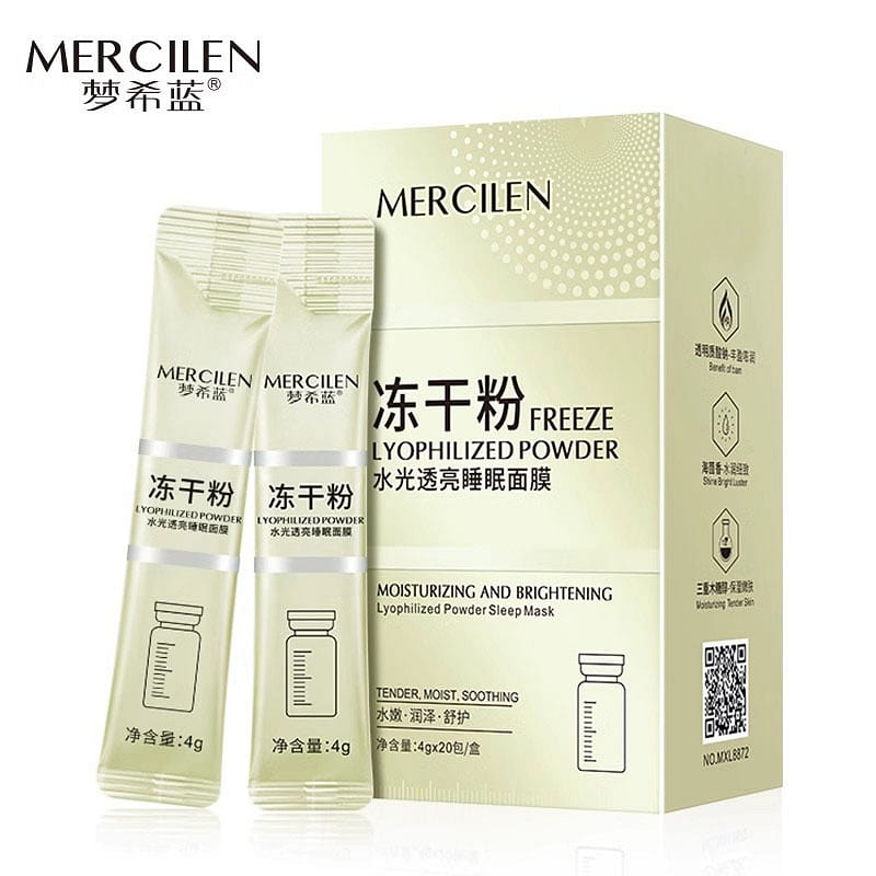 Mengxilan Freeze-dried Powder Sleeping Mask Leave-on Hydration Night 4g*20pcs 80 g