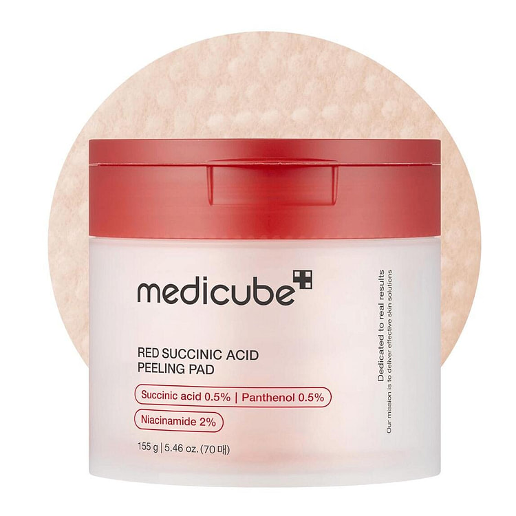 Medicube 红色琥珀酸去角质棉片 155克 1 份
