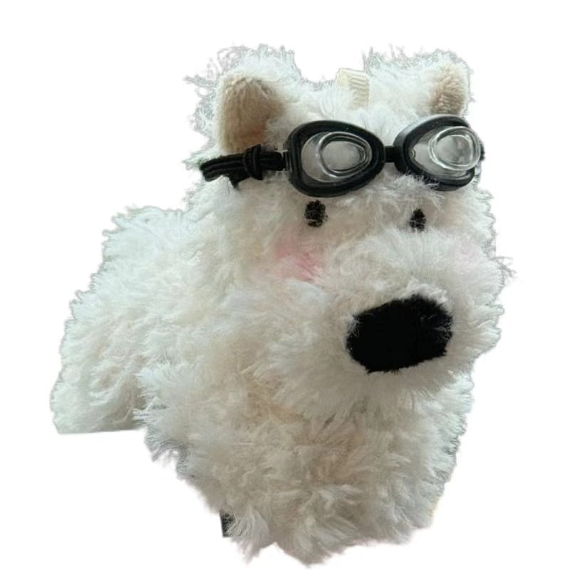 Car Screen Decoration West Highland Cute dog 2 Sets- Flight Mirror Model 1Pc 1 each