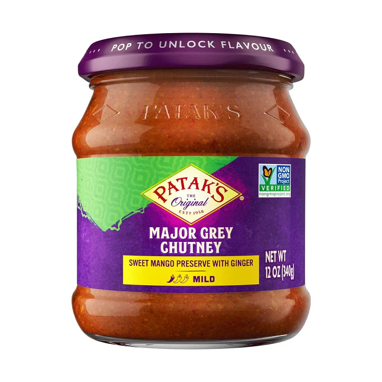 Major Grey Sweet Mild Mango Chutney 12oz 1 pack