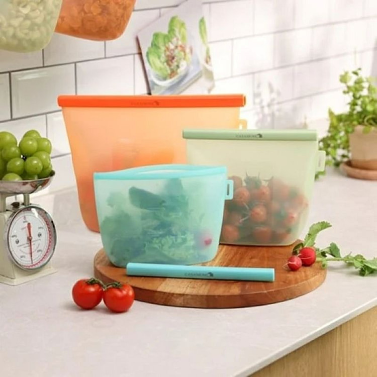 까사맘 플래티넘 실리콘 밀폐용기 지퍼백 11종 세트 11 개입