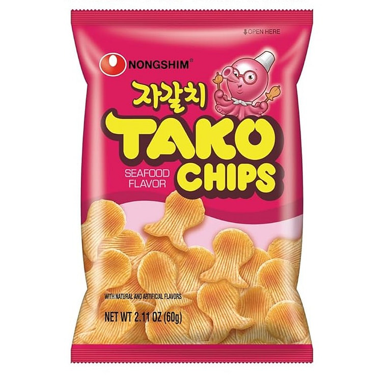 农心章鱼薯片 4 片装 1 份