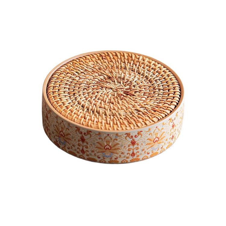 Ru Kiln Pot Pottery Dry Soaking Plate 14 * 4cm 1 box