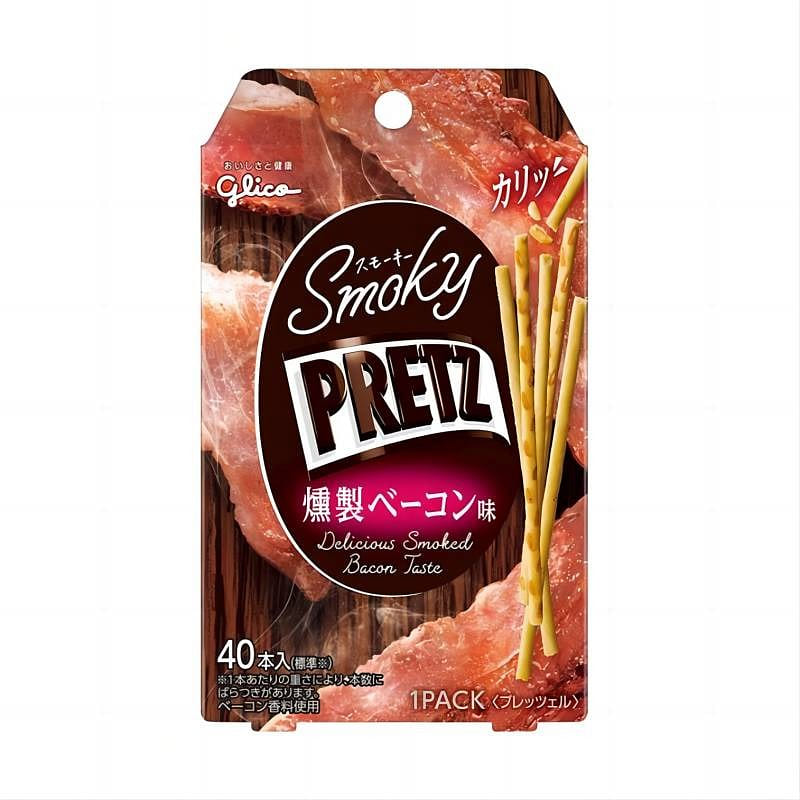 Japan Pretz Smoked Bacon 24g 1 box