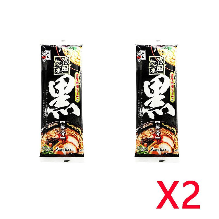 五木食品 熊本黑豚骨拉面 2人份 2包 1 份