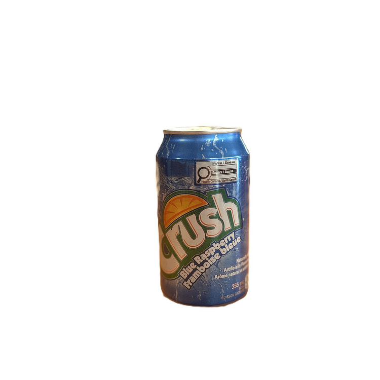 Crush Blue Raspberry Soda (Canada) 1 each