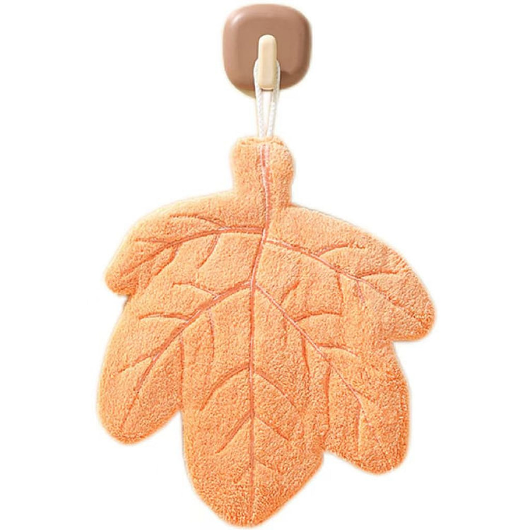 Wall-mounted Hand Towels Coral Fleece - Maple Leaf 1 count
