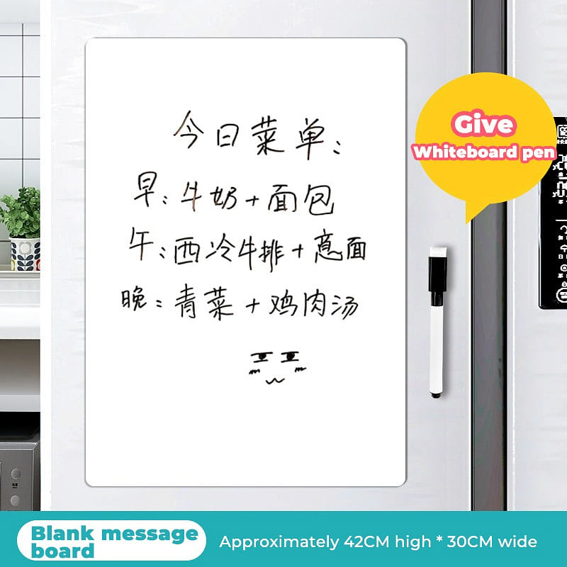 Free One Pen-Magnetic Memo Mini Whiteboard-Clear 1 カウント