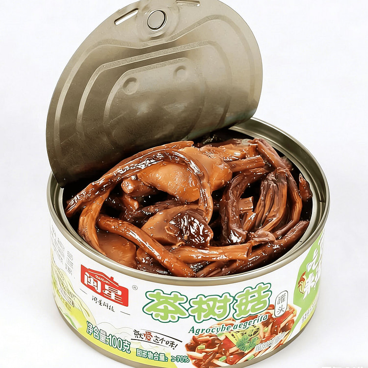 闽星油香茶树菇罐头即食凉菜小菜下饭菜100g 100 克
