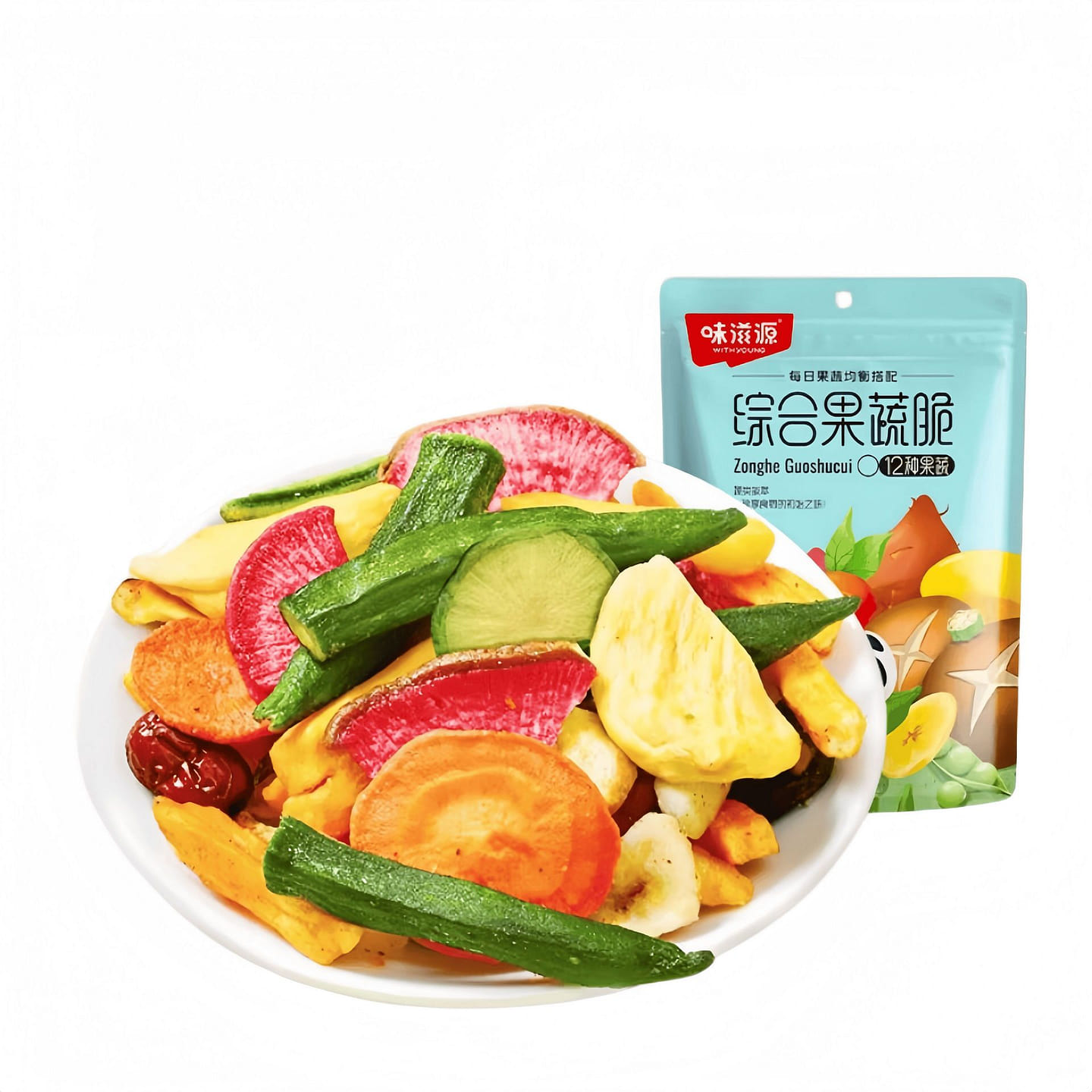 Crispy Mixed Fruits and Vegetables 100g*1 Bag 100 g