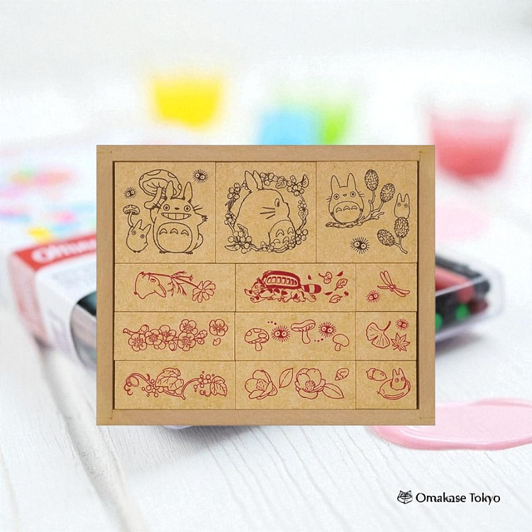 吉卜力工作室龙猫植物花卉印章 150 克