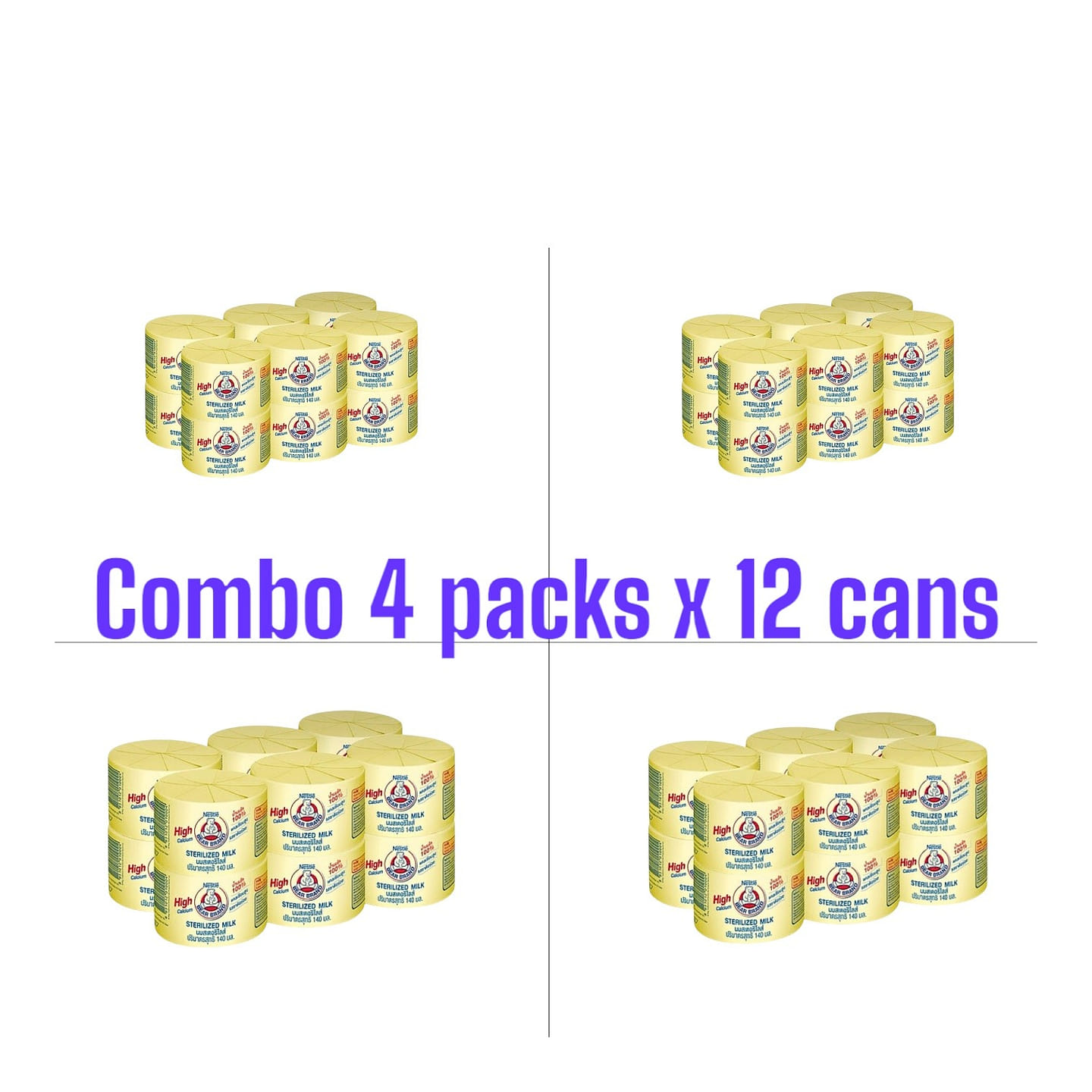 Nestle Thailand Bear Milk (140ml) - Combo 48 cans 140 ml