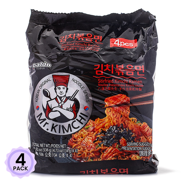 八道 泡菜炒面 134g*4 536 克*4 包