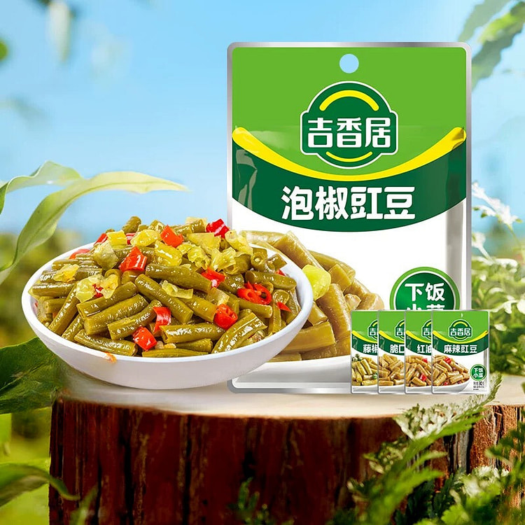 吉香居麻辣下饭酸豆角80g/袋