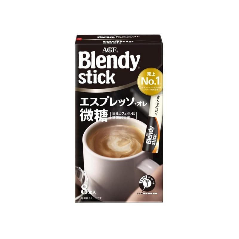 AGF Espresso Au Lait Lightly Sweetened 8 Sticks 1 กล่อง