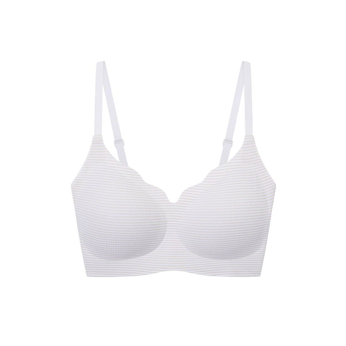 Ubras One Size Cool Style Ripple Collar Cloud Support Bra – Vest-Coconut Milk 100 g