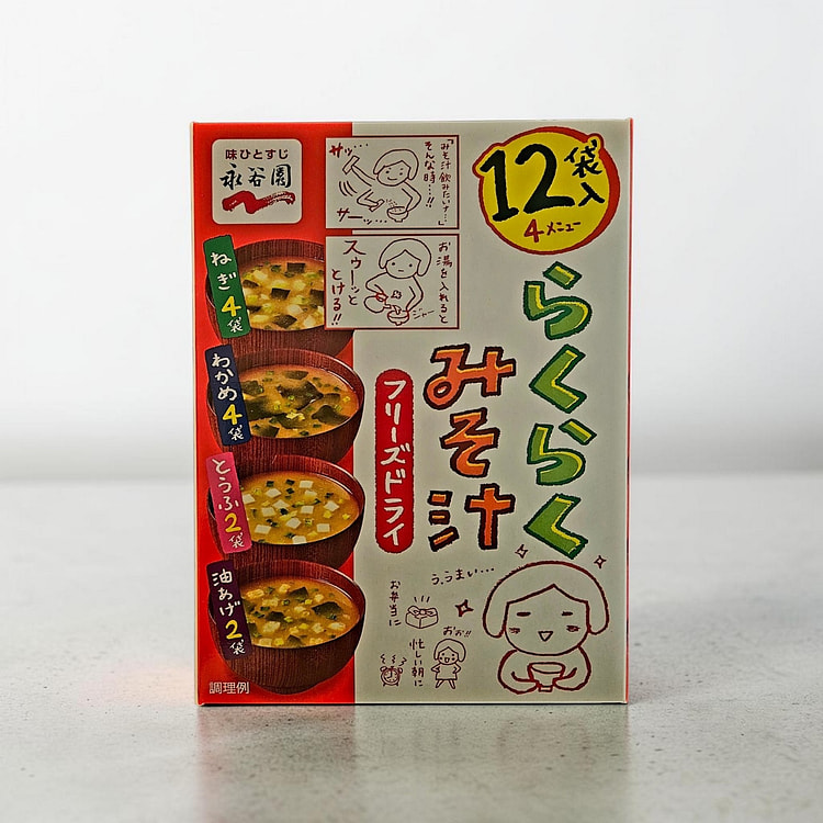 NGT Raku Raku Freeze-Dried Miso Soup, 12 Pack 61.8 g