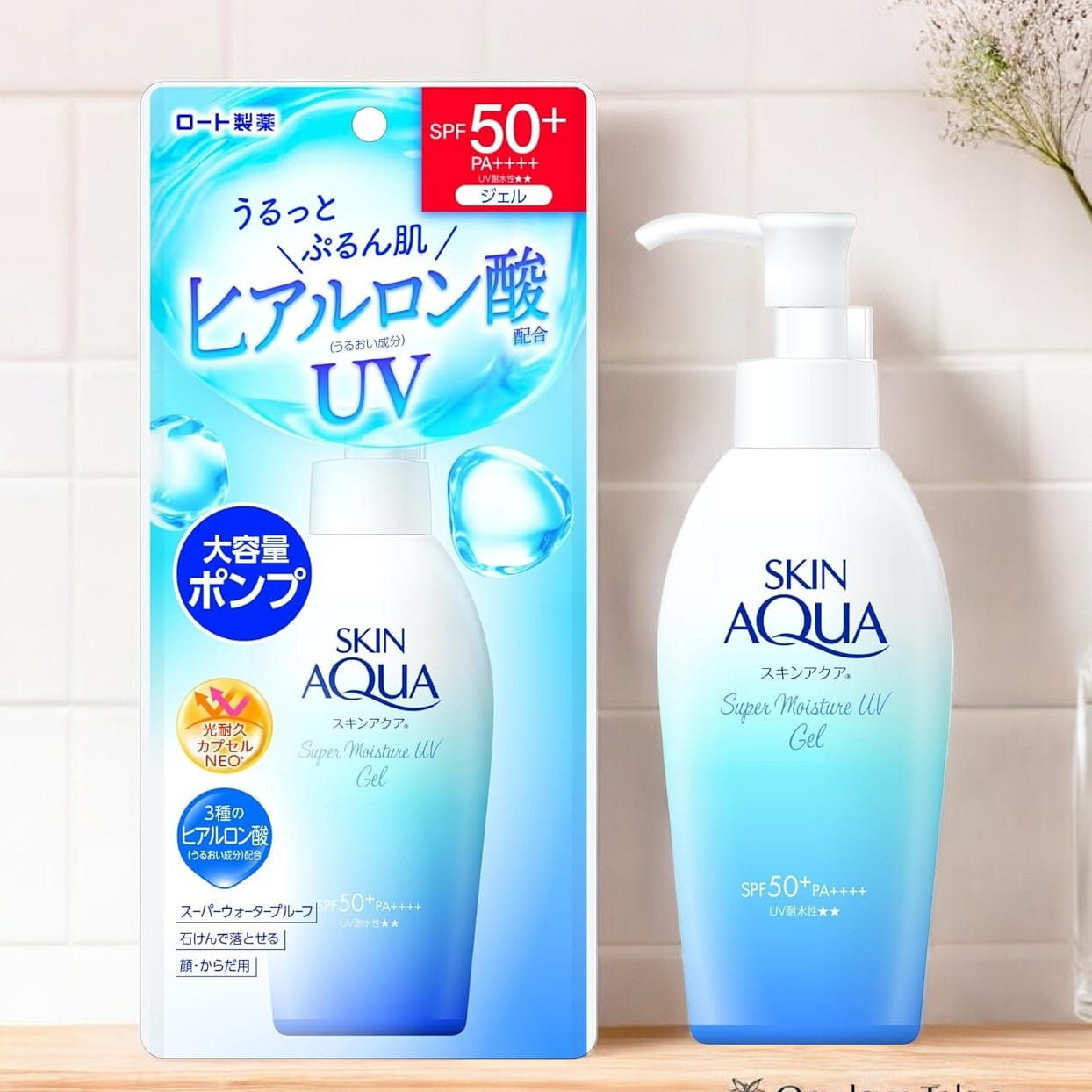 Rohto Skin Aqua 50+ Super Moisture Gel Pump 140 g