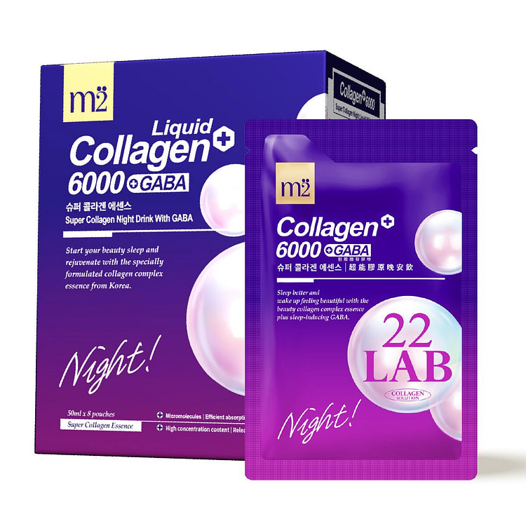 m2 22LAB SUPER COLLAGEN NIGHT DRINK+GABA(8pcs/box)