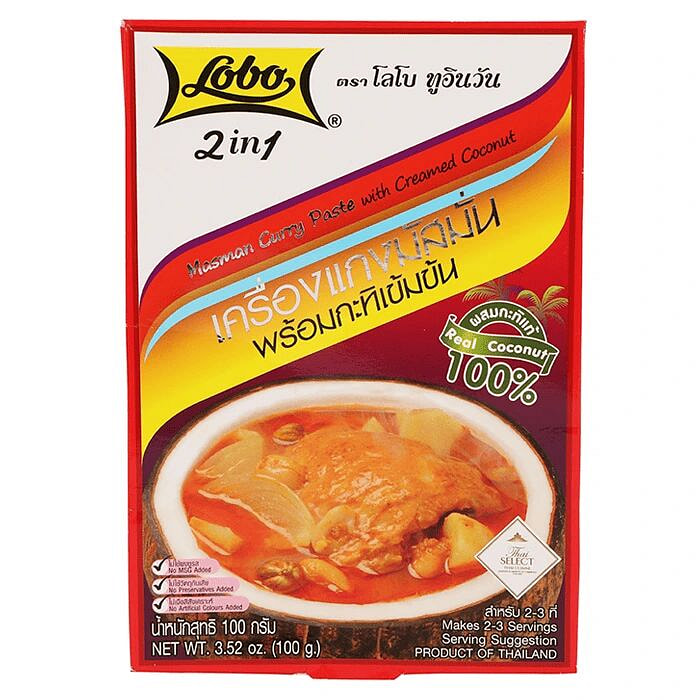 LOBO Masman Curry Paste with Creamed Coconut 100g 1 each