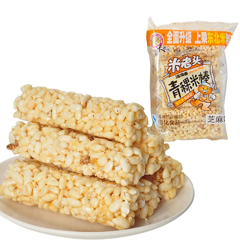 Milaotou highland barley rice stick sesame flavor coarse grain rice crisp 150 g