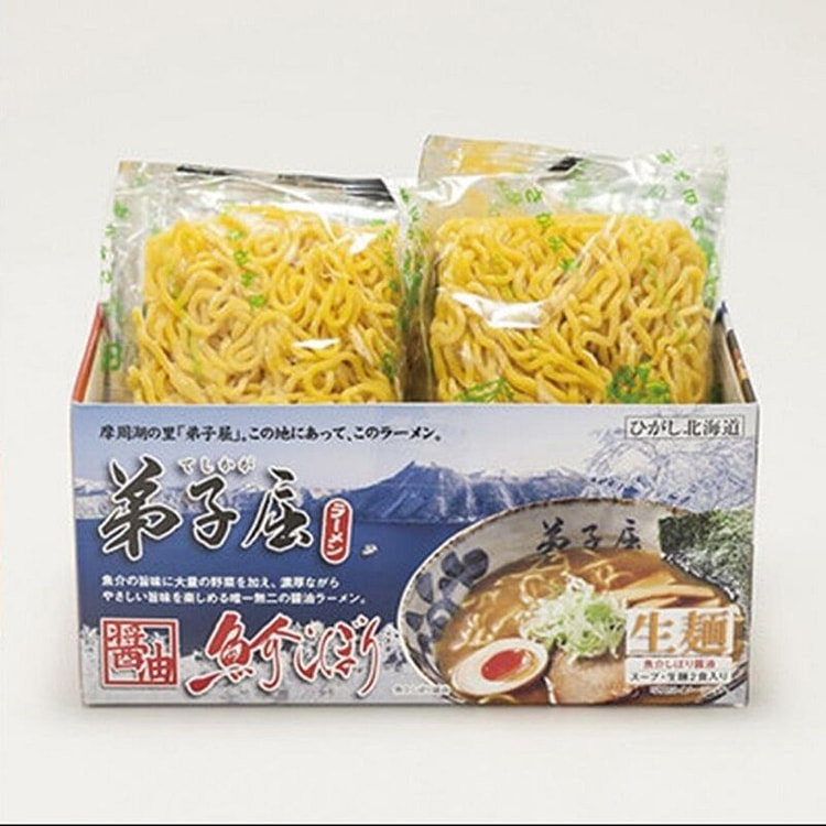 日本 弟子屈拉面 鱼介浓缩酱油味 2人份