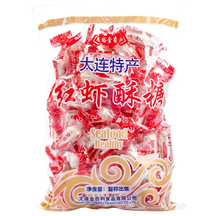 大连特产红虾酥糖500g*1袋