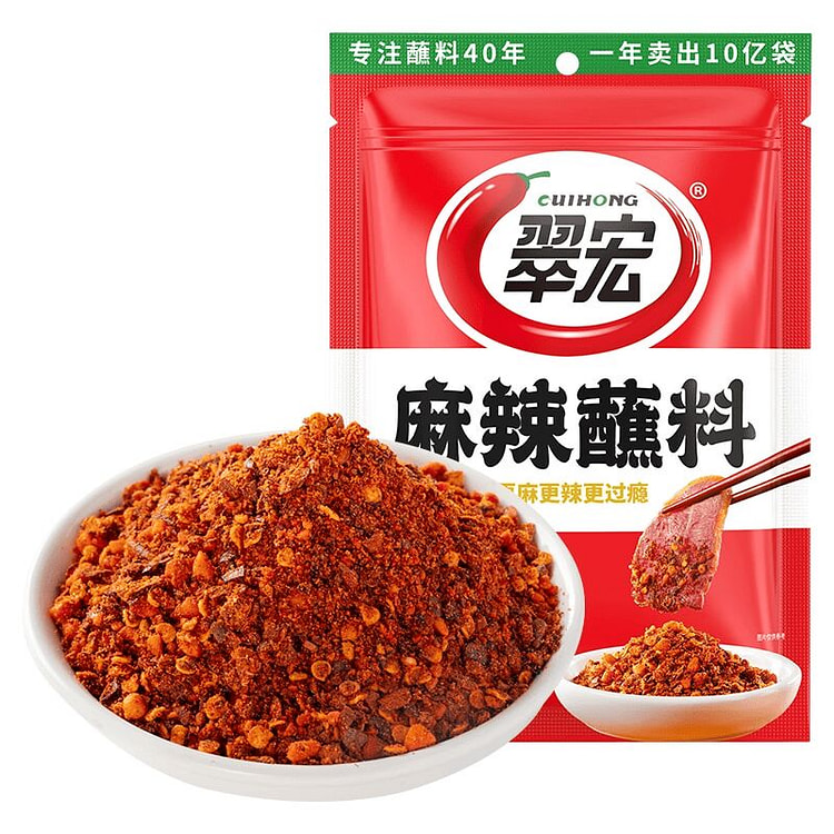 翠宏麻辣蘸料400g辣椒面香辣碟 400 克