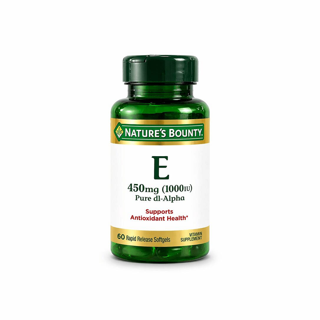 Vitamin E 450mg (1000 IU) Softgels 60 Count 1 bottle