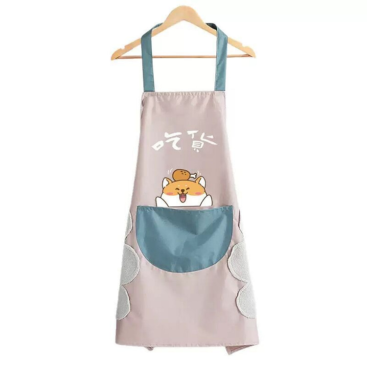 粉色吃货款防水防油围裙 1 份